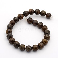 Natural Bronzite Round Bead Strands&nbsp;G-M272-05-8mm