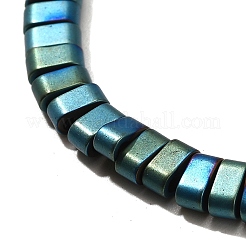 2-Hole Electroplated Synthetic Non-magnetic Hematite Beads Strands&nbsp;G-L613-A01-01C