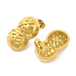 Ion Plating(IP) 304 Stainless Steel Stud Earrings&nbsp;EJEW-H013-01G