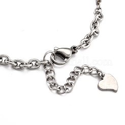 Tarnish Resistant 201 Stainless Steel Link Bracelets&nbsp;STAS-F025-11
