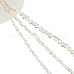 3 Strands 3 Styles Natural Cultured Freshwater Pearl Beads Strands&nbsp;PEAR-NB0002-09
