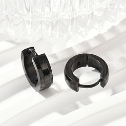 304 Stainless Steel Polishing Effect Hoop Earrings&nbsp;EJEW-M001-31EB