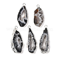 Natural Geode Agate Pendants&nbsp;G-G950-02P