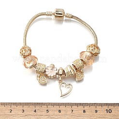 Alloy Enamel European Beads Charm Bracelets&nbsp;BJEW-F495-07G