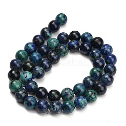Natural Azurite Beads Strands&nbsp;G-G475-A04-8mm
