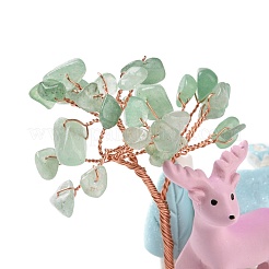 Natural Green Aventurine Tree Display Decoration&nbsp;DJEW-G030-01RG-03