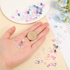 168pcs 12 Colors Transparent Handmade Lampwork Charms&nbsp;LAMP-CA0001-11