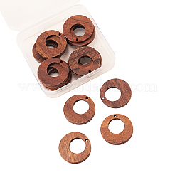 20Pcs Walnut Wood Pendants&nbsp;WOOD-CJ0001-23