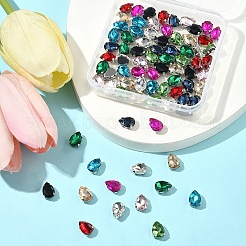 80Pcs 10 Colors Sew on Rhinestone&nbsp;RGLA-FS0001-17