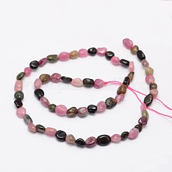Nuggets Natural Multicolor Tourmaline Beads Strands&nbsp;X-G-N0164-06