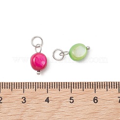 Dyed Natural Shell Pendants&nbsp;PALLOY-JF05269-02