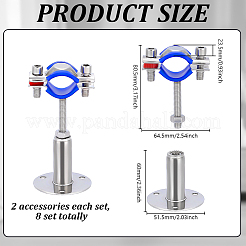 304 Stainless Steel & Silicone Pipe Clamps&nbsp;AJEW-WH0481-543