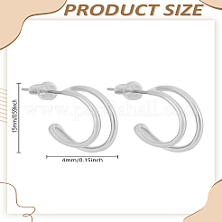 1Pair Brass Stud Earrings&nbsp;EJEW-LP0008-027