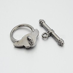 Tibetan Style Alloy Toggle Clasps&nbsp;X-K090B051