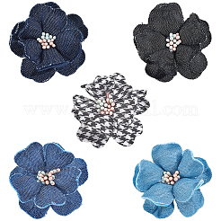 20Pcs 5 Colors Cloth Flower&nbsp;DIY-CY0003-18