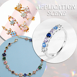 370Pcs 4 Styles Cubic Zirconia Cabochons&nbsp;ZIRC-SP0001-14