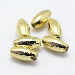 Plating Eco-Friendly Plastic Beads&nbsp;KY-K002-03-8x4mm-G