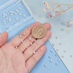 50Pcs Round 925 Sterling Silver Textured Beads&nbsp;STER-PH0001-66