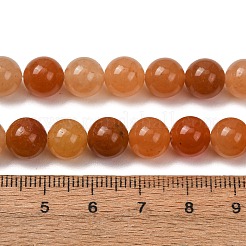 Natural Red Aventurine Bead Strands&nbsp;G-G735-39-8mm