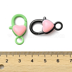 Spray Painted Alloy Lobster Claw Clasps&nbsp;PALLOY-H131-02