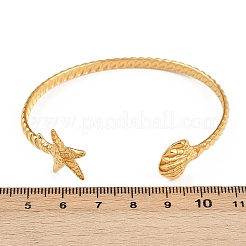 304 Stainless Steel Cuff Bangles for Women&nbsp;BJEW-C114-02G