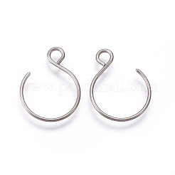 Tarnish Resistant 304 Stainless Steel Earring Hooks&nbsp;STAS-O119-10P-B