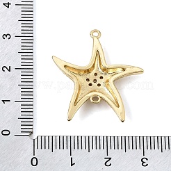 Brass Micro Pave Cubic Zirconia Connector Charms&nbsp;KK-CBA960E-11B-G