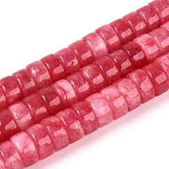 Dyed Natural White Jade Beads Strands&nbsp;G-T143-17G