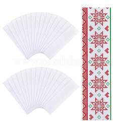 30Pcs Cotton Aida Cloth Bookmarks for Cross Stitch Making&nbsp;AJEW-GL0002-99A