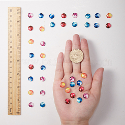 Luminous Glass Cabochons&nbsp;GLAA-SC0001-05-10mm