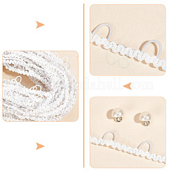 50Pcs Plastic Imitation Pearl Shank Buttons&nbsp;FIND-CP0001-08