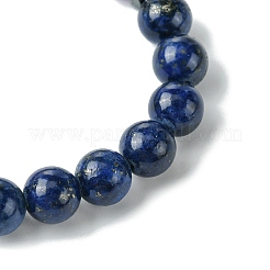 8mm Round Natural Tiger Eye & Natural Lapis Lazuli & Natural Amethyst & Non-Magnetic Synthetic Hematite Beaded Stretch Bracelets&nbsp;BJEW-JB10901-02