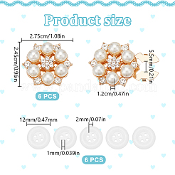 Alloy Rhinestone Cufflinks&nbsp;DIY-HY0002-72