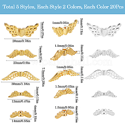 200pcs 10 Styles Tibetan Style Alloy Beads&nbsp;DIY-SP0001-40