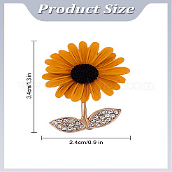 1Pc Spray Printed Alloy Rhinestone Brooches&nbsp;JEWB-LP0004-05