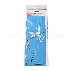 DIY Tissue Paper Tassel Kits&nbsp;DIY-A007-A09