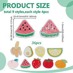Computerized Embroidery Cloth Iron on/Sew on Patches&nbsp;PATC-WH0026-07