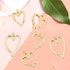 12Pcs 3 Styles Rack Plating Brass Pendants&nbsp;KK-BBC0024-11