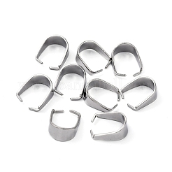 Tarnish Resistant 304 Stainless Steel Snap on Bails&nbsp;LS-STAS-R048-10x7mm