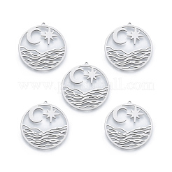 Non-Tarnish 201 Stainless Steel Pendants&nbsp;STAS-N090-LA913-1
