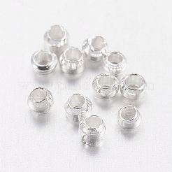 Brass Crimp Beads&nbsp;KK-E002-S-NF