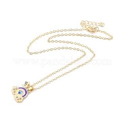 BFF/Best Friends Forever Alloy Pendant Necklaces for Girls&nbsp;NJEW-K124-01A-P