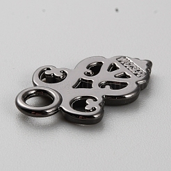 Alloy Snap Lock Clasps Findings&nbsp;FIND-WH0419-08B