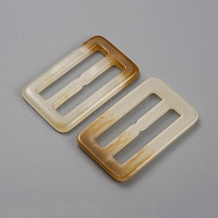 Rectangle Shape Resin Buckle Clasps&nbsp;RESI-WH0035-25C-03