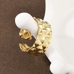 304 Stainless Steel Cuff Rings&nbsp;RJEW-D332-012M-G