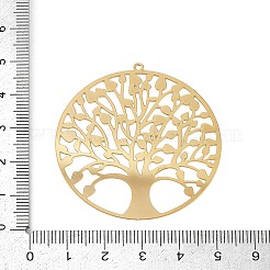 304 Stainless Steel Etched Metal Embellishments Pendants&nbsp;STAS-H236-04G