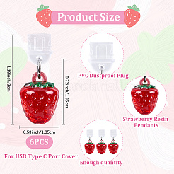 6Pcs Plastic Mobile Dustproof Plugs&nbsp;HJEW-CN00015