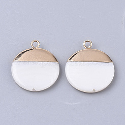 Electroplate Freshwater Shell Pendants&nbsp;SHEL-S276-61B