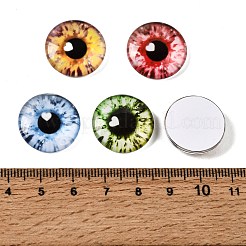 Printed Transparent Glass Cabochons&nbsp;GL-CBAA22A-10