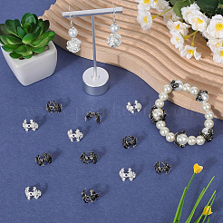 60Pcs 2 Colors Alloy Bead Caps&nbsp;FIND-SC0017-70